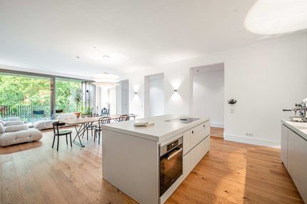 Perfekt durdachtes Wohn-/Esskonzept