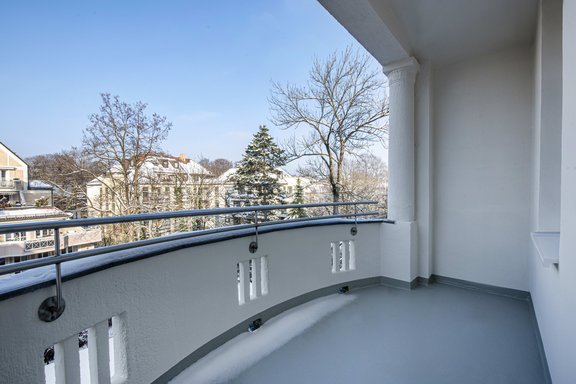 Balkon mit herrlicher Aussicht