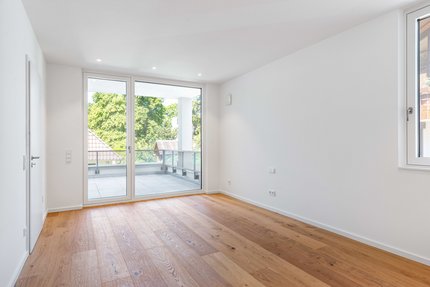 Schlafzimmer mit Terrasse