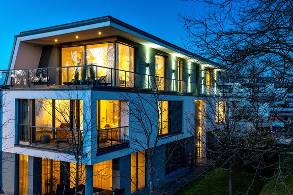 Dachterrasse mit Abendsonne