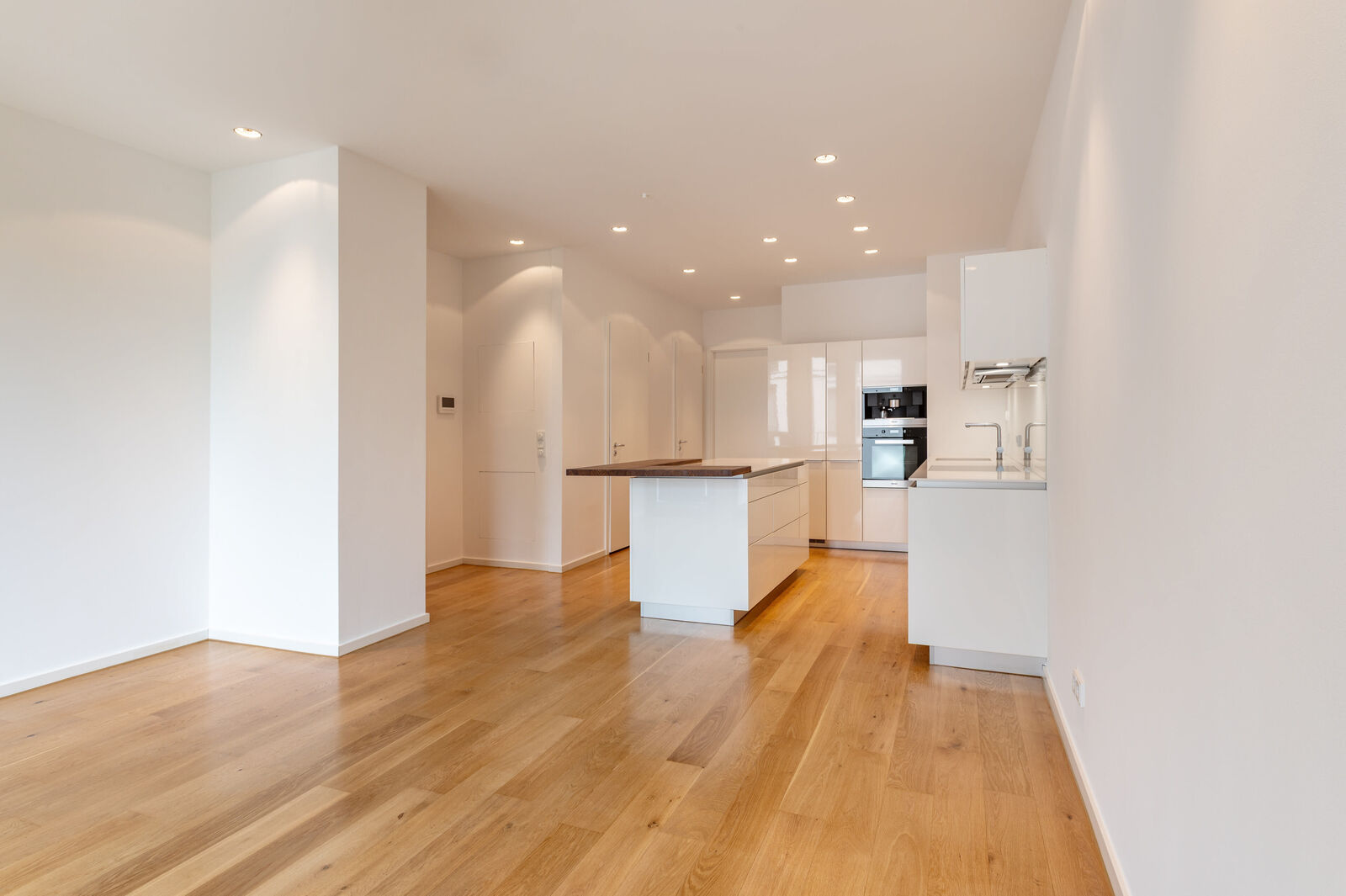 Open-concept living/dining/kitchen area