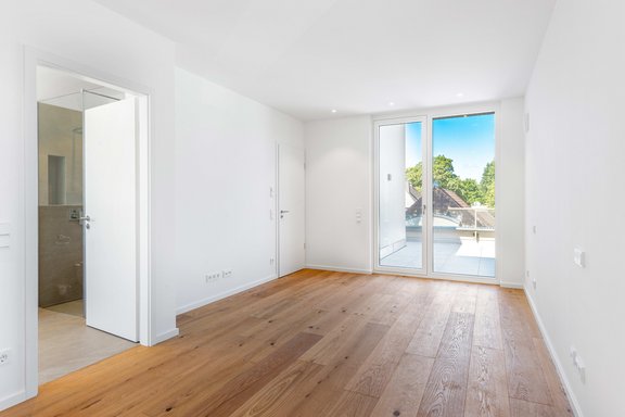 Schlafzimmer mit Bad en suite