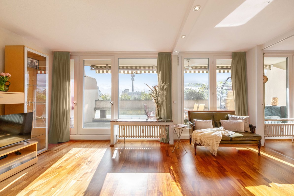 Lichtdurchfluteter Wohnbereich