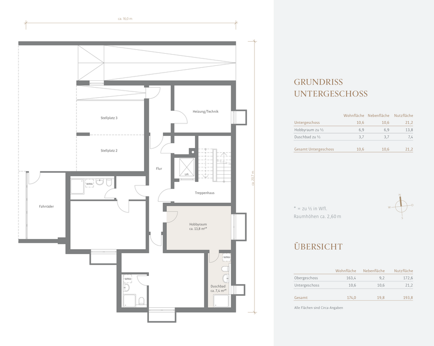 Grundriss Untergeschoss
