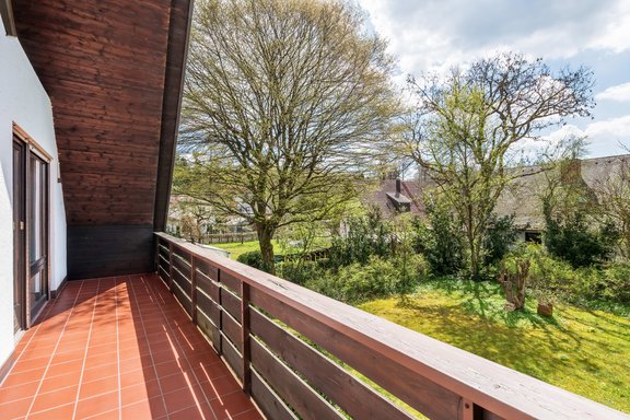 Sunny, sheltered balcony