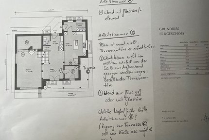 Skizze Arbeitszimmer