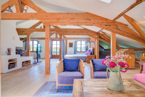 Impressive master suite