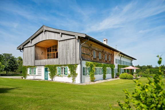 Former threshing floor in the main house