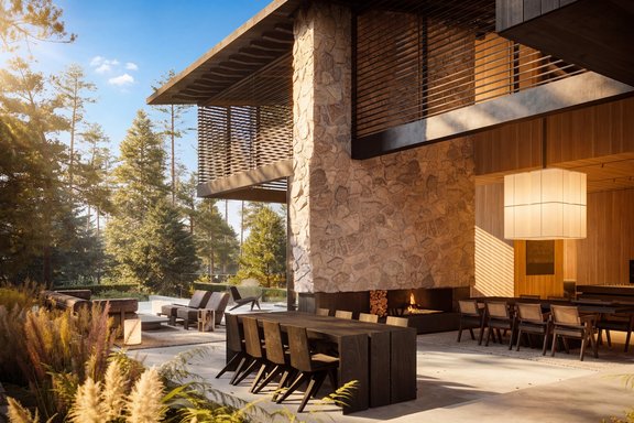 Elegance in outdoor areas