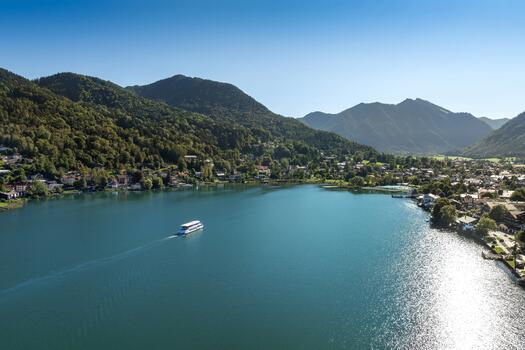 A breathtaking view of Lake Tegernsee