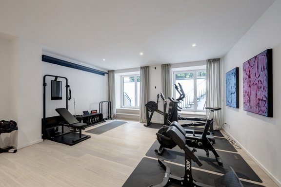 Fitnessbereich im Untergeschoss