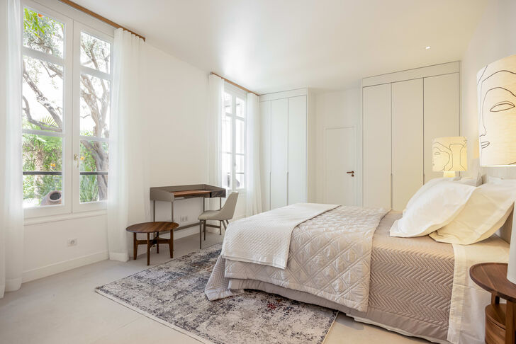 Schlafzimmer zum Garten