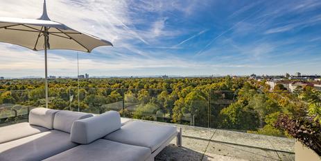 Einzigartiges Penthouse am Englischen Garten mit Panoramablick über München und die Alpen
