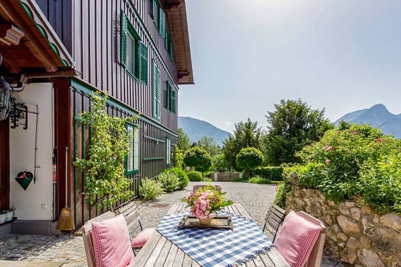 Bergblicke von der Terrasse