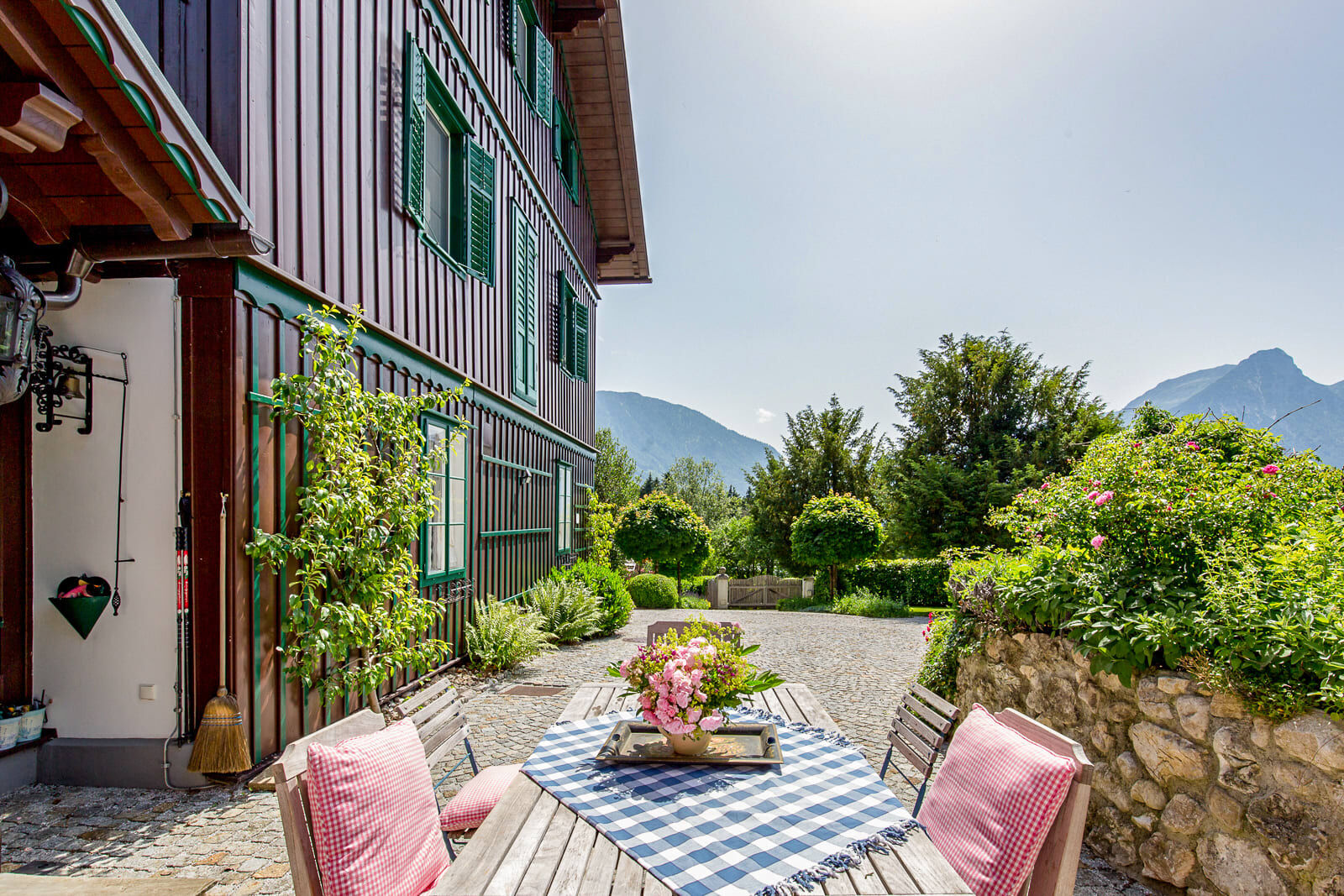 Bergblicke von der Terrasse