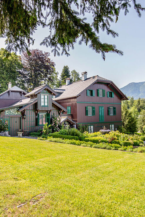 Haupthaus vom Garten gesehen