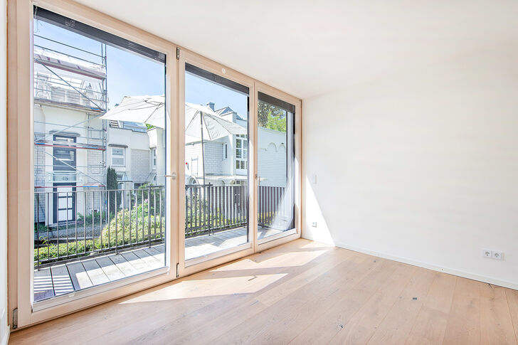 Schlafzimmer mit Balkon
