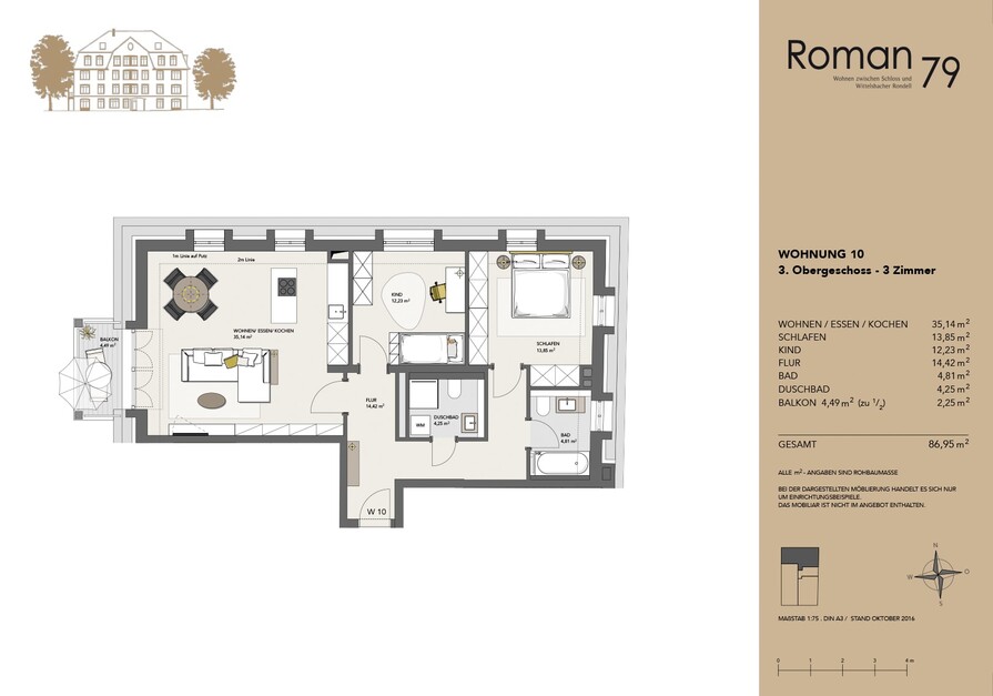 Grundriss Wohnung 10