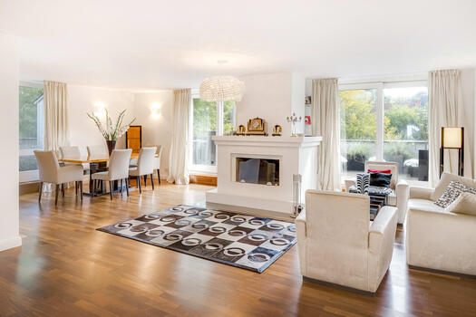 Living and dining area