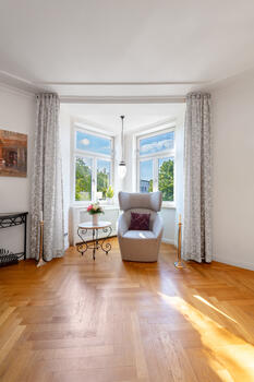 Bay window for cozy hours