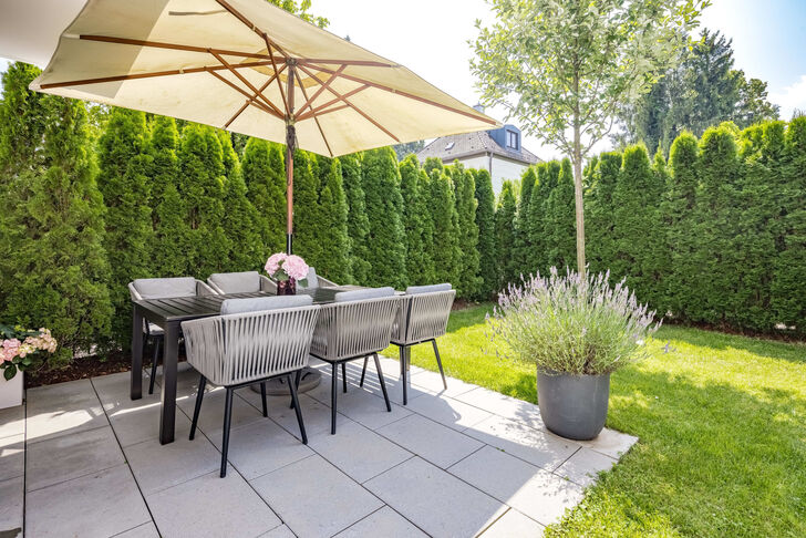Sonnige Terrasse
