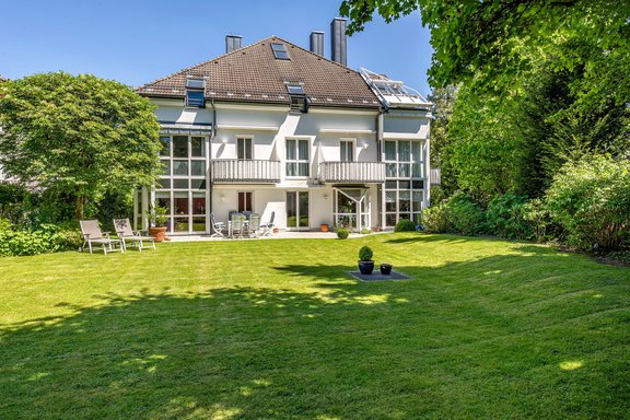 Gartenansicht des Hauses