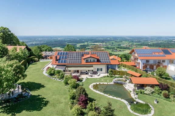 The Garden and House from Above