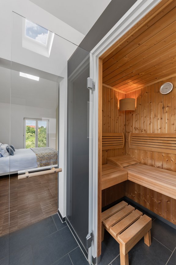 Sauna im Masterbereich