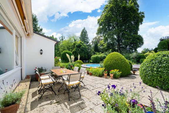 Die sonnige Ausrichtung ist ideal