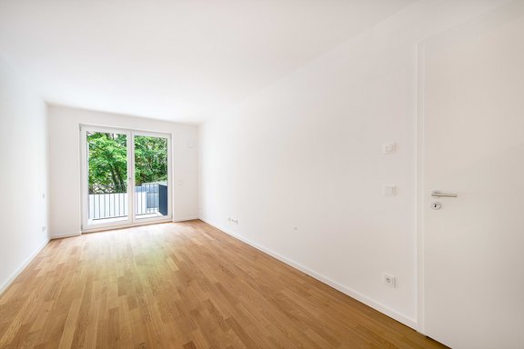 Schlafzimmer mit Balkon