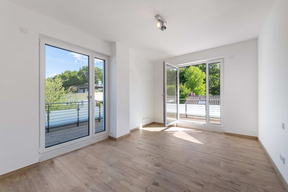 Schlafzimmer mit Bad en suite