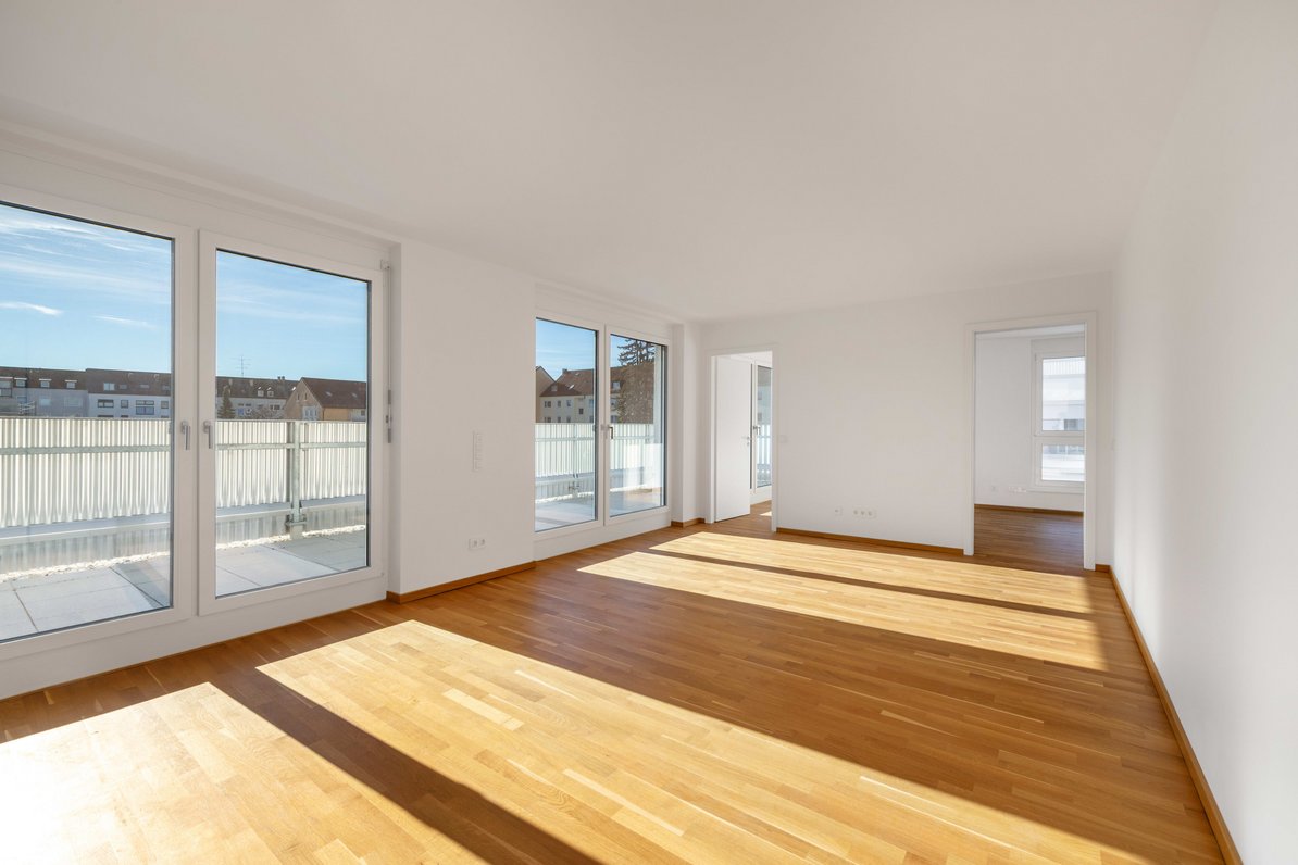 Attic apartment filled with light