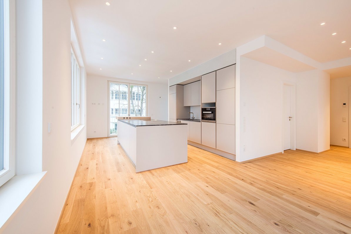 Luxurious open plan kitchen