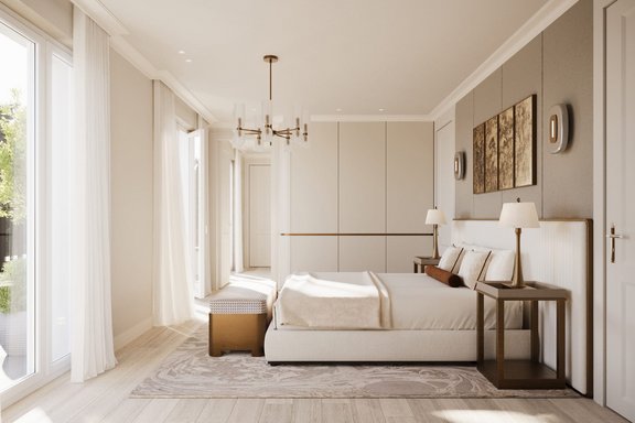 Schlafzimmer mit Bad-en Suite(Visu)