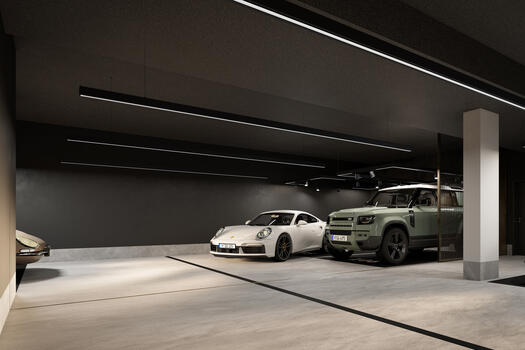 Lockable parking spaces (Visu)