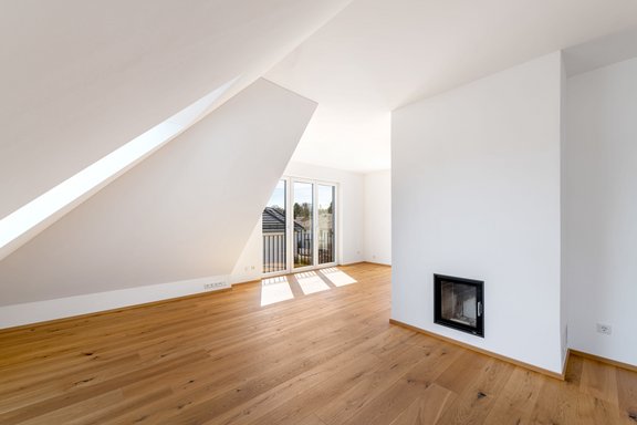 Wohn-/Essbereich mit Kamin