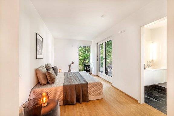 Master bedroom with dressing room and terrace