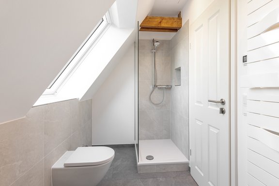 Shower room on the 2nd top floor