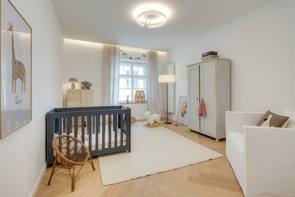 Bis zu vier Schlafzimmer sind in dieser Wohnung möglich
