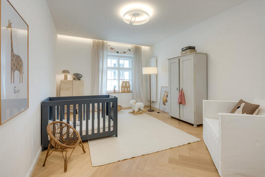 Bis zu vier Schlafzimmer sind in dieser Wohnung möglich