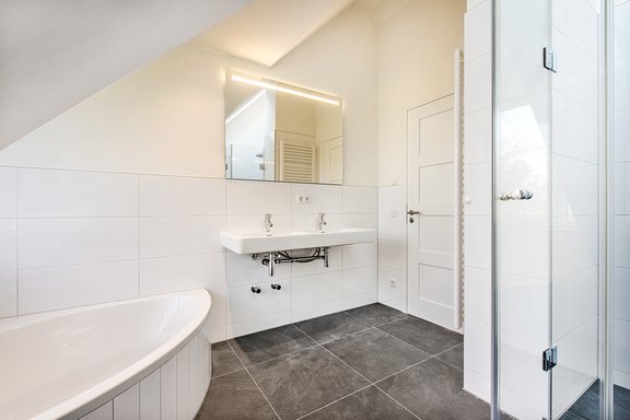 Bathroom with walk-in shower