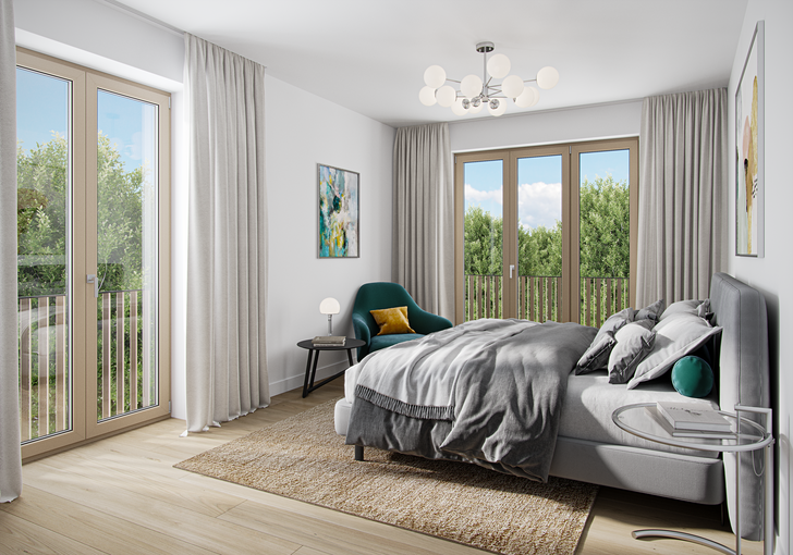 Luftiges Schlafzimmer