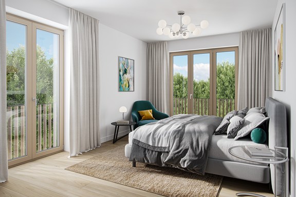 Luftiges Schlafzimmer