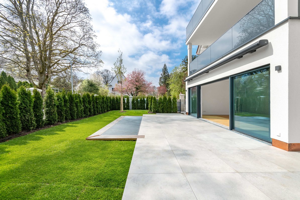 Sunny south-facing terrace