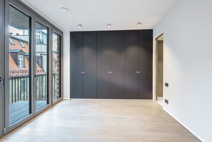 Schlafzimmer mit Bad en suite