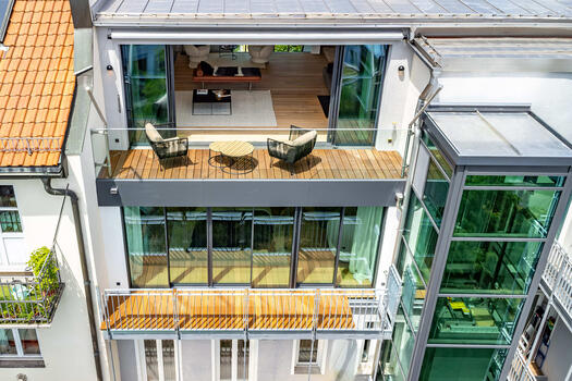 Two sunny outdoor retreats