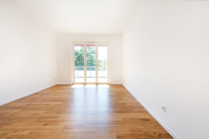 Schlafzimmer mit Balkonzugung