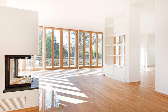 Wohnbereich mit Kamin