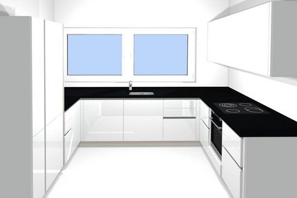 Illustration der bestellten Küche