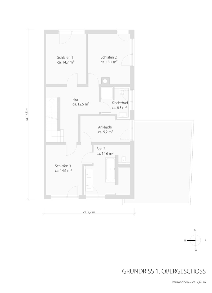 Grundriss 1 OG